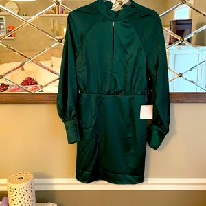 Never worn long sleeve emerald green dress